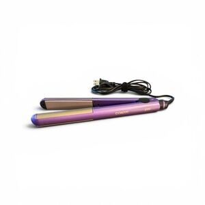 Conair YOU Style 1.5" Ceramic Flat Iron Hair Straightener Purple EUC